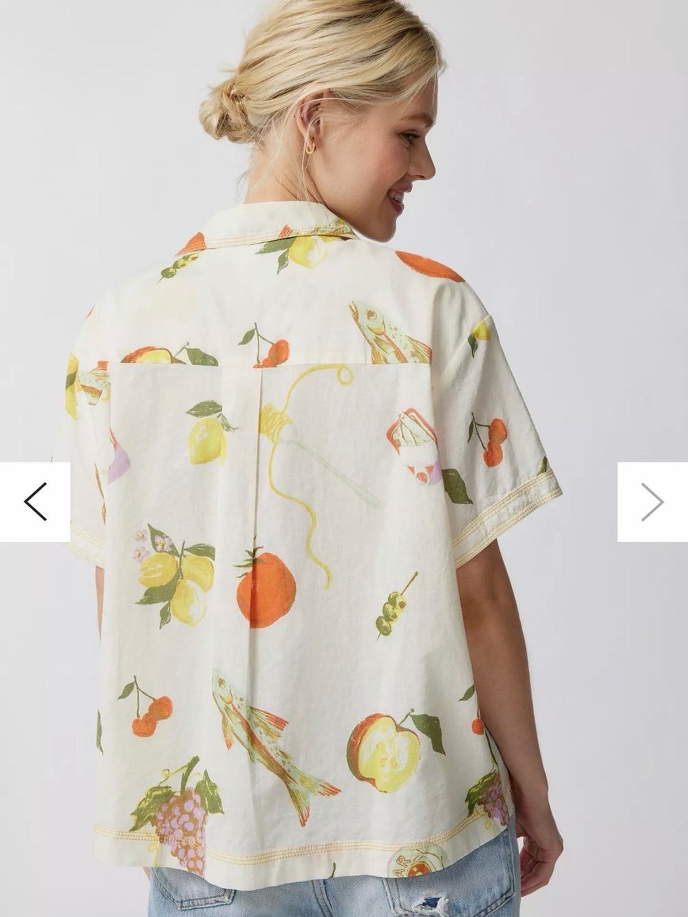 Urban Outfitters Kimchi Blue Lana Souvenir Button-Down Shirt - Picture 4 of 4